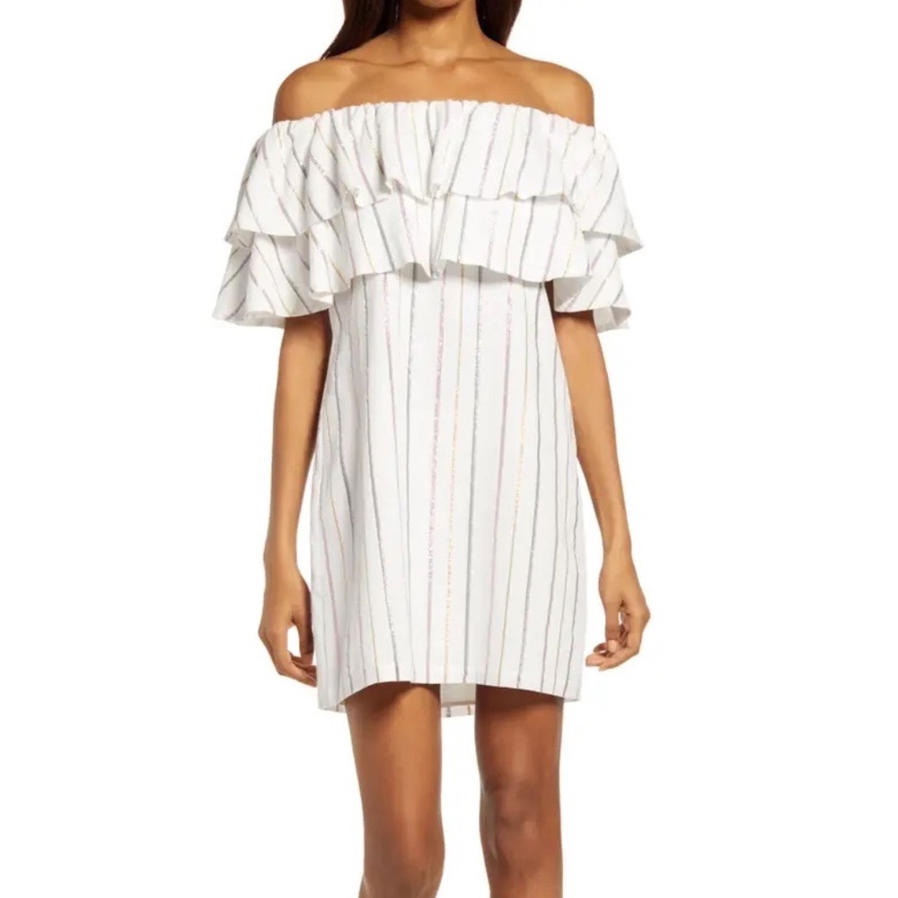 Charles Henry Off the Shoulder Dress